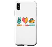 Paz Amor Crucero Retro Vacaciones Ocean Travel Carcasa para iPhone XS Max
