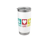 Paz Amor Dodo Bird de Mauricio Vaso térmico de acero inoxidable de doble pared