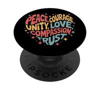 Paz Amor Esperanza Inclusión Igualdad Esperanza - Justicia Social PopSockets PopGrip Adhesivo