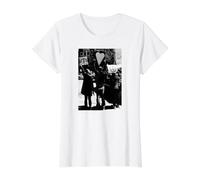 Paz Amor Familia Amigos Unión Pensamientos positivos Camiseta gráfica económica, Mujer, Blanco, XS
