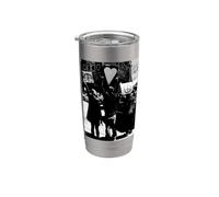Paz Amor Familia Amigos Unión Pensamientos positivos Vaso térmico de acero inoxidable de doble pared