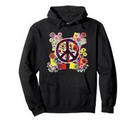 Paz, Amor, Flores, detengan la Guerra Sudadera con Capucha