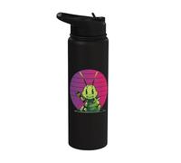 Paz Amor Grillo Insectos Paz Mano Insecto Insecto Naturaleza Stainless Steel Insulated Water Bottle