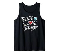 Paz Amor Hip Hop Baile Camiseta sin Mangas
