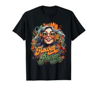 Paz Amor Hippie Flower Power Chica Signo de paz Retro Camiseta