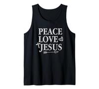 Paz Amor Jesús Mensaje Espiritual Inspirador Camiseta sin Mangas