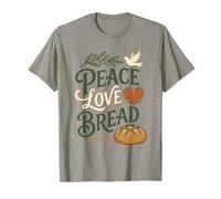 Paz Amor Pan Paloma Masa Madre Panadería Casera Hornear Camiseta