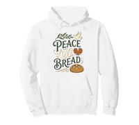 Paz Amor Pan Paloma Masa Madre Panadería Casera Hornear Sudadera con Capucha