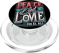 Paz & Amor para Todos Construyendo Unidad Amor Paz Brillo Brillante PopSockets PopGrip para MagSafe