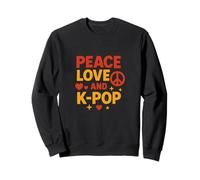 Paz Amor y K-Pop ilustración Pop coreano Sudadera