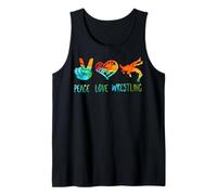 Paz Amor y Lucha Libre Camiseta sin Mangas