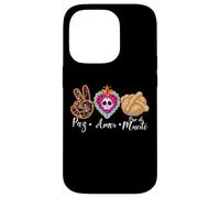 Paz, Amor Y Pan Dulce Dia de Los Muertos Sugar Skull Carcasa para iPhone 14 Pro