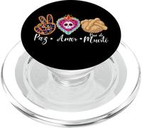 Paz, Amor Y Pan Dulce Dia de Los Muertos Sugar Skull PopSockets PopGrip para MagSafe