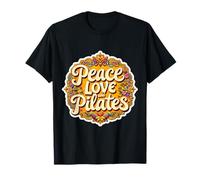 Paz Amor Y Pilates Instructor Estudiante Maestro Amante Camiseta