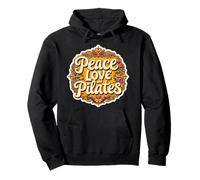 Paz Amor Y Pilates Instructor Estudiante Maestro Amante Sudadera con Capucha