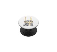 Paz Assalamu Alaykum Muslimah Musulmán Hombres Mujer Kaaba La Meca PopSockets PopGrip Adhesivo