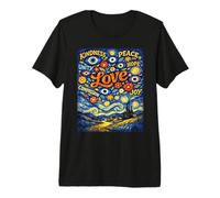 Paz Bondad Amor Camiseta Esperanza Mal de Ojo Van Gogh Camiseta Premium