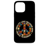 Paz Bondad Igualdad Amor Esperanza Diversidad Derechos Humanos Carcasa para iPhone 13 Pro Max