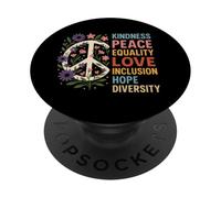 Paz Bondad Igualdad Amor Esperanza Diversidad Derechos Humanos PopSockets PopGrip Adhesivo