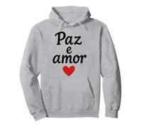 Paz e Amor Portugués Paz y Amor Hombres Mujeres Niños Regalo Sudadera con Capucha