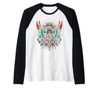 Paz en el universo abrazando la paz para todo el universo Camiseta Manga Raglan