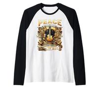 Paz en toda armonía global Inspirando paz y amor para todos Camiseta Manga Raglan