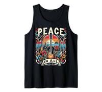 Paz en toda paz Humanidad Amor Inspirador Armonía global Camiseta sin Mangas