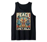 Paz en todo el mundo La paz difundiendo amor armonía a la humanidad Camiseta sin Mangas