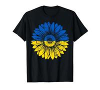 Paz en Ucrania Girasol Azul y Amarillo Camiseta gráfica económica