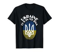 Paz En Ucrania Ucrania Está En Mi Ropa De ADN Camiseta gráfica económica, Hombre, Negro, M