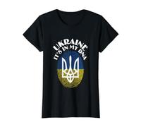 Paz En Ucrania Ucrania Está En Mi Ropa De ADN Camiseta gráfica económica, Mujer, Negro, XS