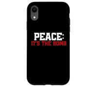 ¡Paz, es la bomba! Juego de palabras: paz, cita, no guerra Carcasa para iPhone XR