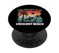 Paz Junto al mar - Crescent Beach PopSockets PopGrip Adhesivo
