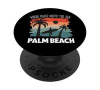 Paz Junto al mar - Palm Beach PopSockets PopGrip Adhesivo