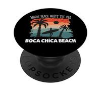 Paz Junto al mar - Playa de Boca Chica PopSockets PopGrip Adhesivo