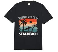 Paz Junto al mar - Seal Beach Comfort Colors Adult Heavyweight T-Shirt