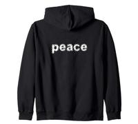 Paz Mundo Armonía Declaración inspiradora edificante Hombres Mujeres Sudadera con Capucha