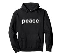 Paz Mundo Armonía Declaración inspiradora edificante Hombres Mujeres Sudadera con Capucha