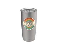 Paz Para Todos Unidad Amor y Paz Amor Inspiran Conexión Vaso térmico de acero inoxidable de doble pared
