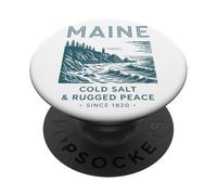 Paz robusta de sal fría de Maine desde 1820 PopSockets PopGrip Adhesivo