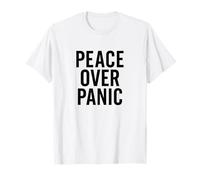 Paz sobre el pánico. Estoico, Motivacional, Cita. Camiseta