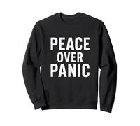 Paz sobre el pánico. Estoico, Motivacional, Cita. Sudadera
