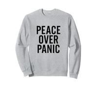 Paz sobre el pánico. Estoico, Motivacional, Cita. Sudadera
