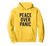 Paz sobre el pánico. Estoico, Motivacional, Cita. Sudadera con Capucha
