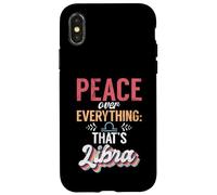 Paz sobre Todo lo Que es Libra Carcasa para iPhone X/XS