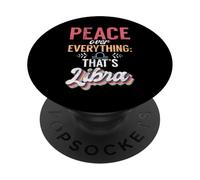 Paz sobre Todo lo Que es Libra PopSockets PopGrip Adhesivo