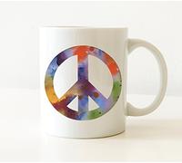 Paz Tazas De Regalo Cerámica Tazón Graciosa Tazas Té Regalos Divertidos Para Navidad Amigos Familiares 330Ml