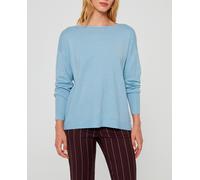 Paz Torras Jersey liso cuello barco de mujer. Azul 40