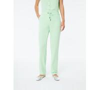 Paz Torras Paz Torras - Pantalón fluido de mujer con cintura elástica y bolsillos tipo francés. Azul Talla 40