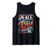 Paz y Amor para Todos Amor y Unidad Difundiendo la Paz en Todo el Mundo Camiseta sin Mangas